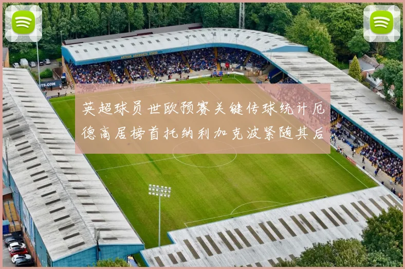 英超球员世欧预赛关键传球统计厄德高居榜首托纳利加克波紧随其后